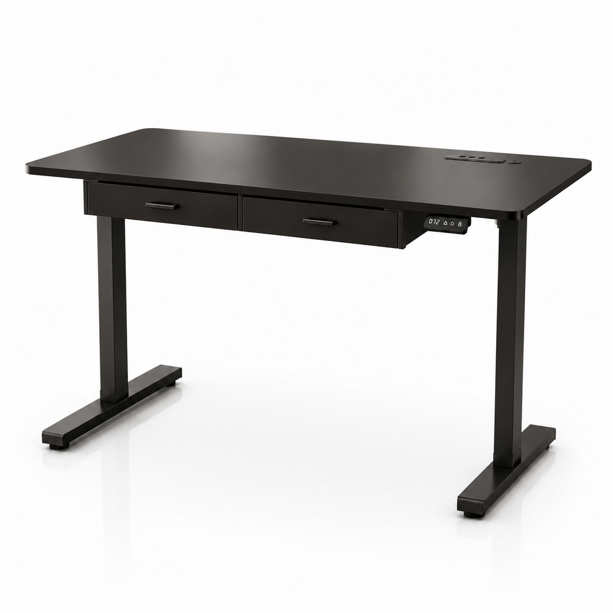 Bureau assis-debout électrique Deskzen Elevate avec tiroir intégré