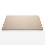 Tapis de bureau cuir PU beige DeskZen