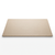 Tapis de bureau cuir PU beige DeskZen