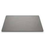 Tapis de bureau cuir PU gris DeskZen