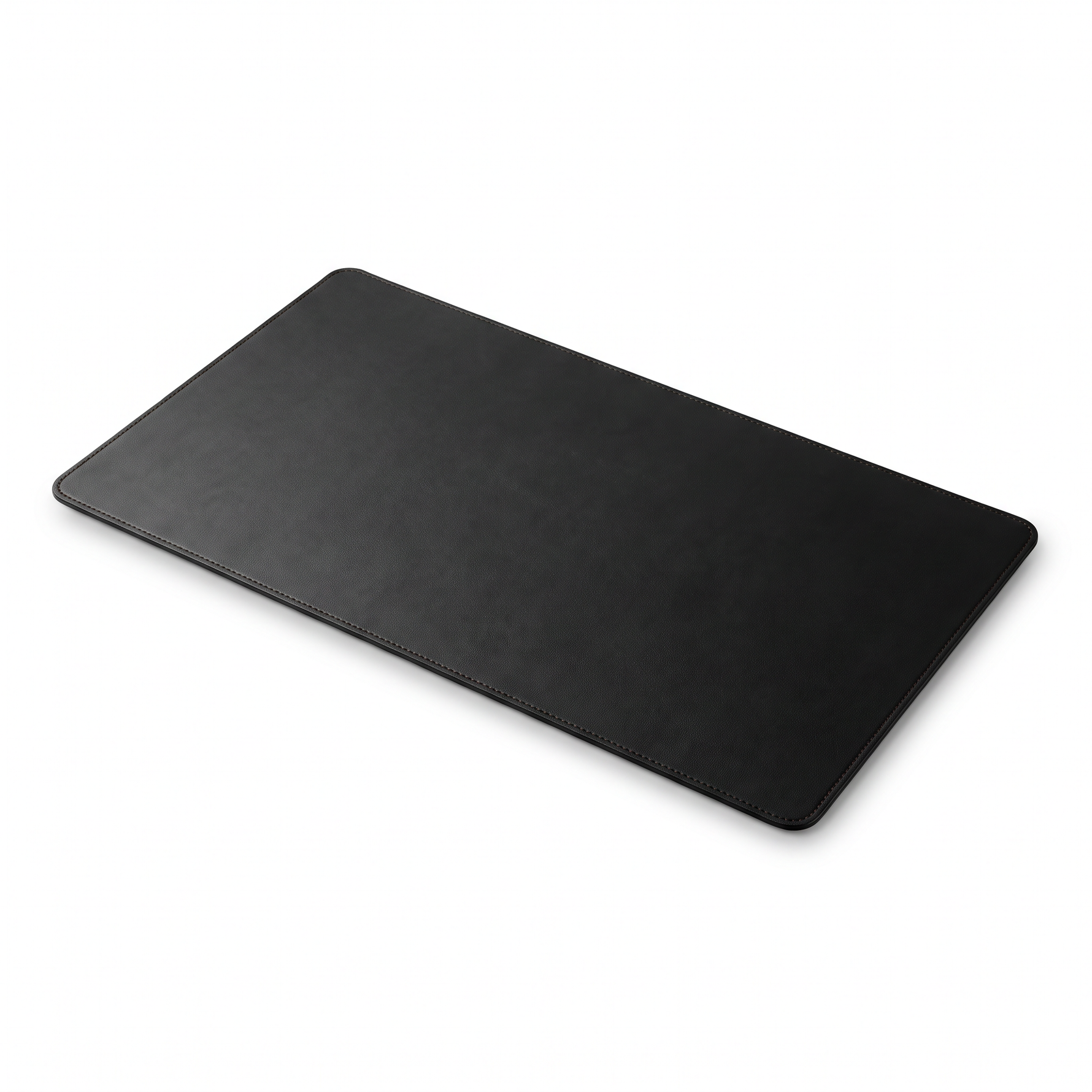 Tapis de bureau cuir PU noir DeskZen