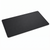 Tapis de bureau DeskZen Premium en cuir PU noir, fond blanc